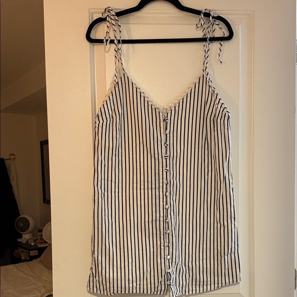 Smell the roses Striped summer dress, size Small
